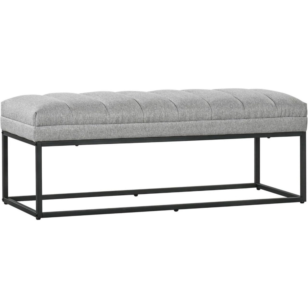 Banquette en Acier, 118 x 45 x 42 cm, Resistance 200 kg