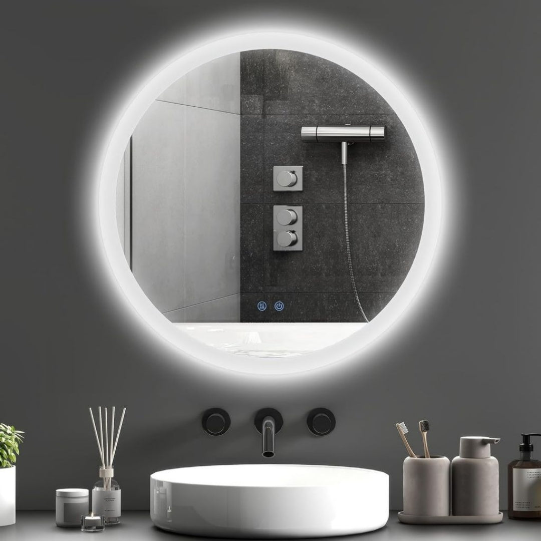Grace aux capteurs pratiques: Miroir de Salle de Bain Retroeclaire Format 60 x 60 x 3 cm
