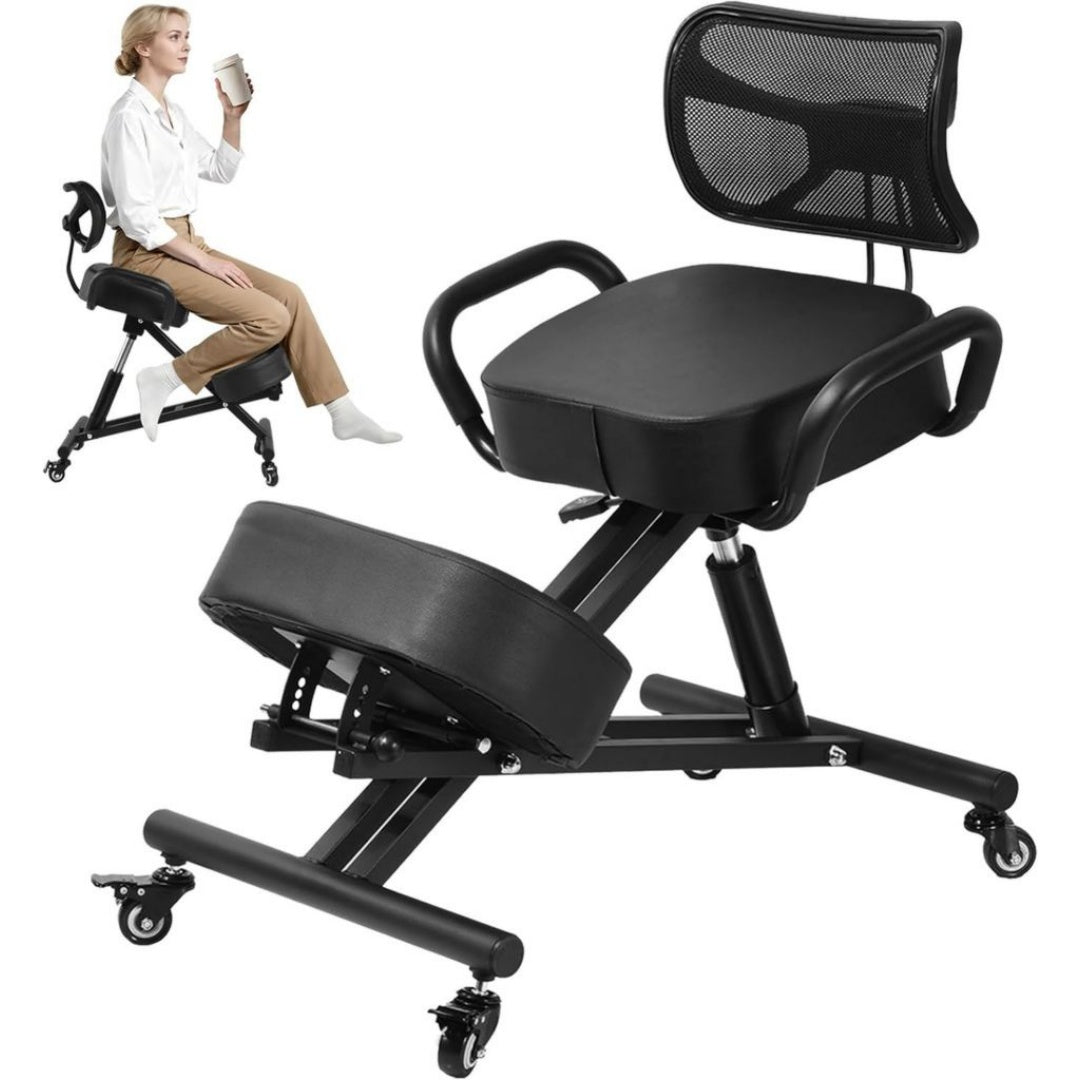 Repose-jambes reglable sur 4 positions pour un soulagement optimal des genoux – Chaise de Bureau Ergonomique