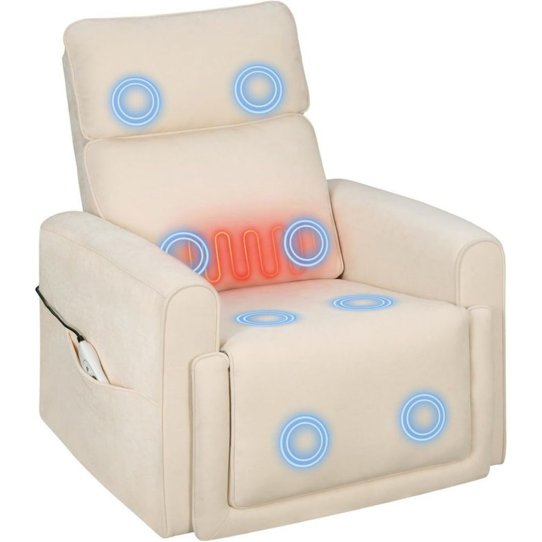 Fauteuil de Relaxation Inclinable en Coton de Qualite