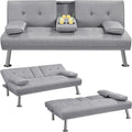 Canape Lit Convertible Format 167 x 94 cm, en Metal