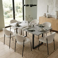 Acier Gris, Table a Manger Design Moderne