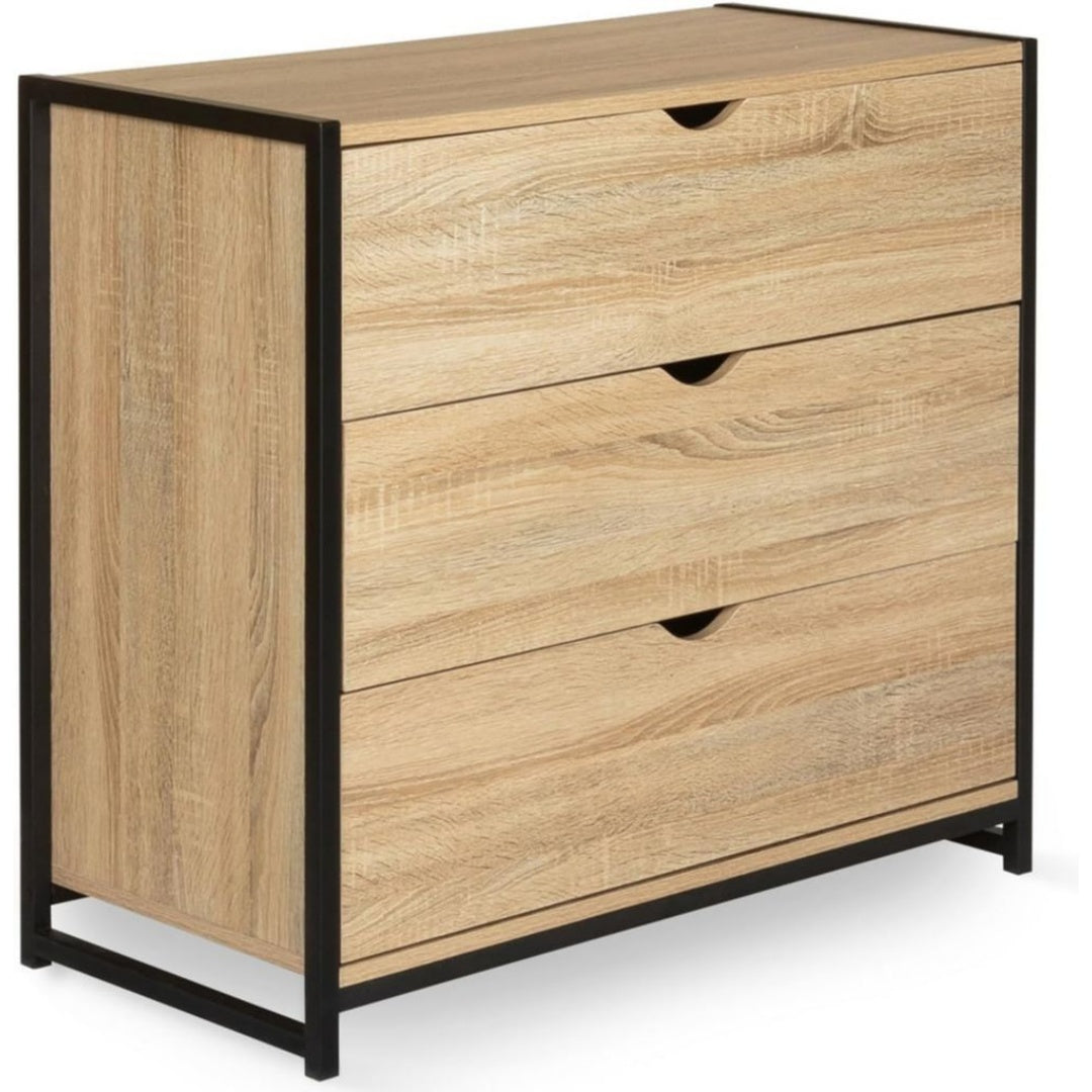 Commode en Panneau de Particules, Finition Noir