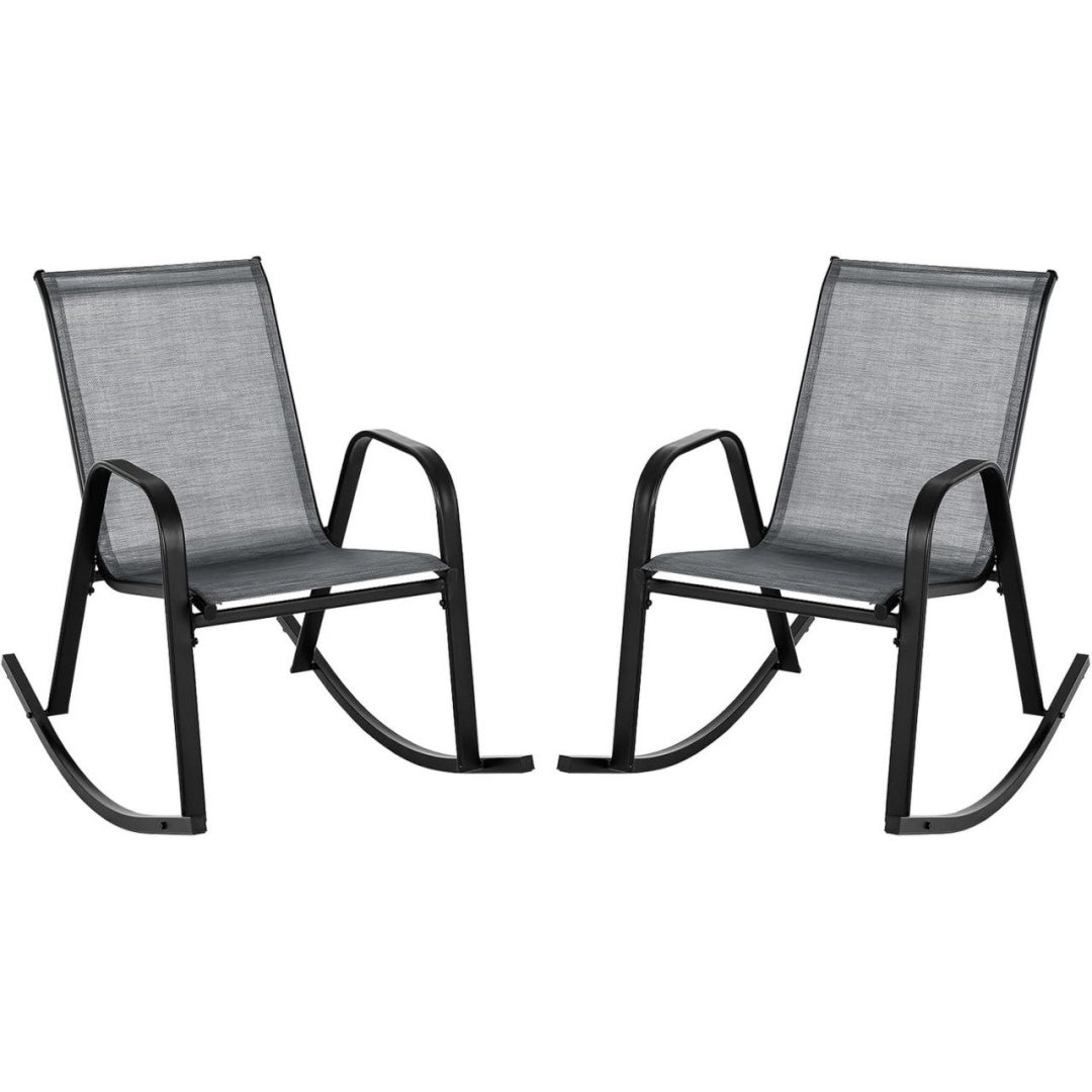 Chaise en Tissu, Finition Noir