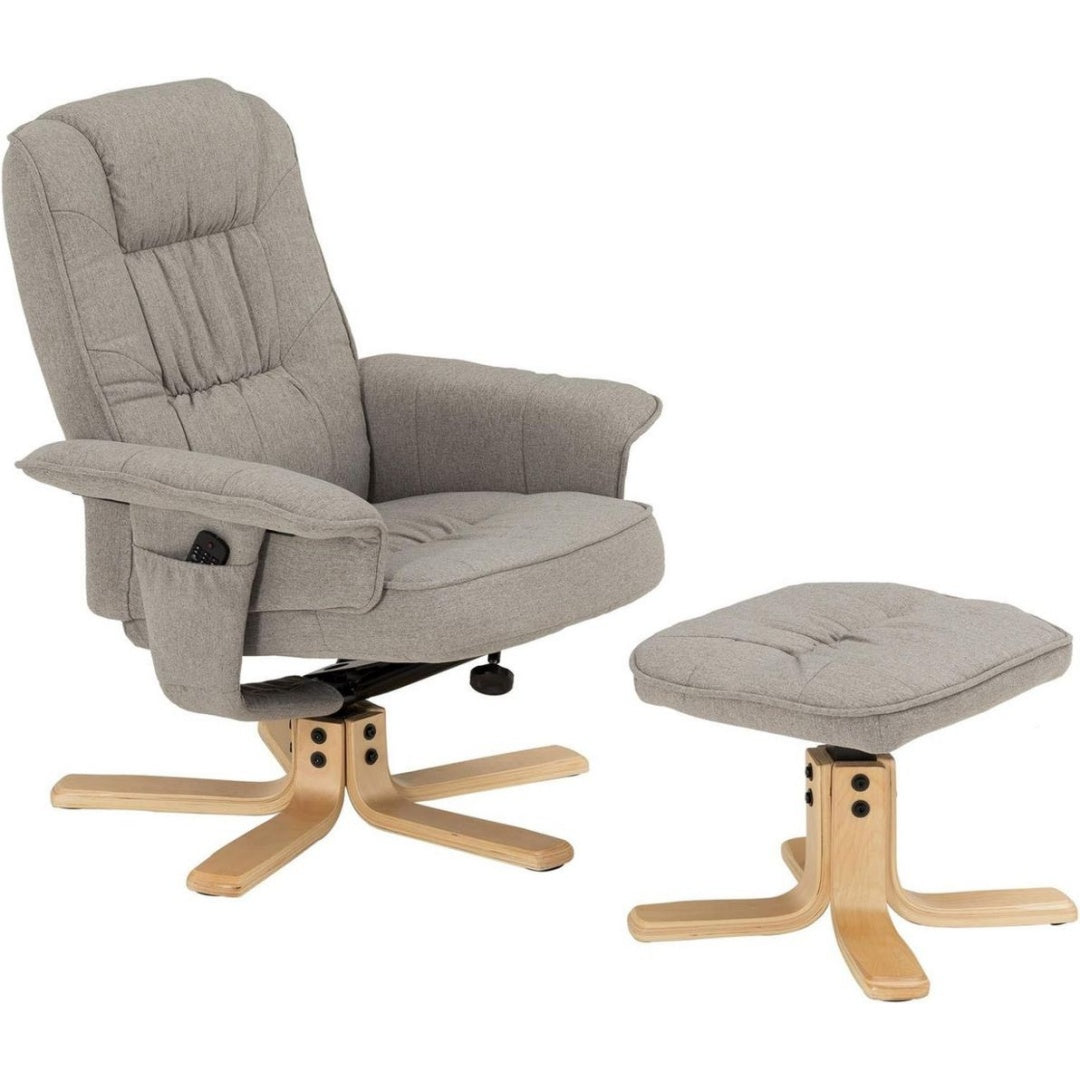 Fauteuil de Relaxation Inclinable en Contreplaque, Finition Gris