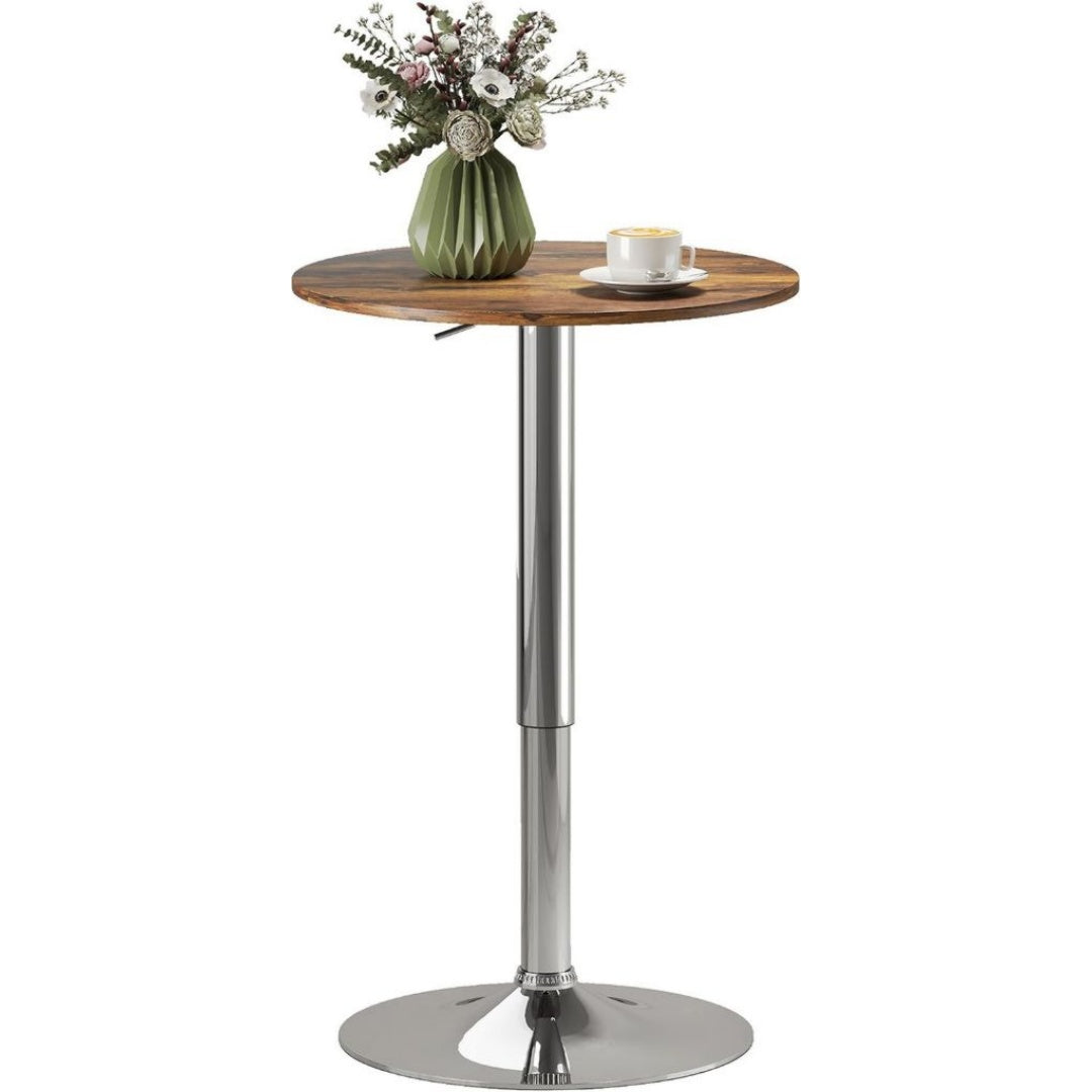 Table Haute / Mange-Debout en Metal, Finition Chrome