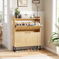 Rangement chaussures spacieux: Armoire a Chaussures en Bois de Chene