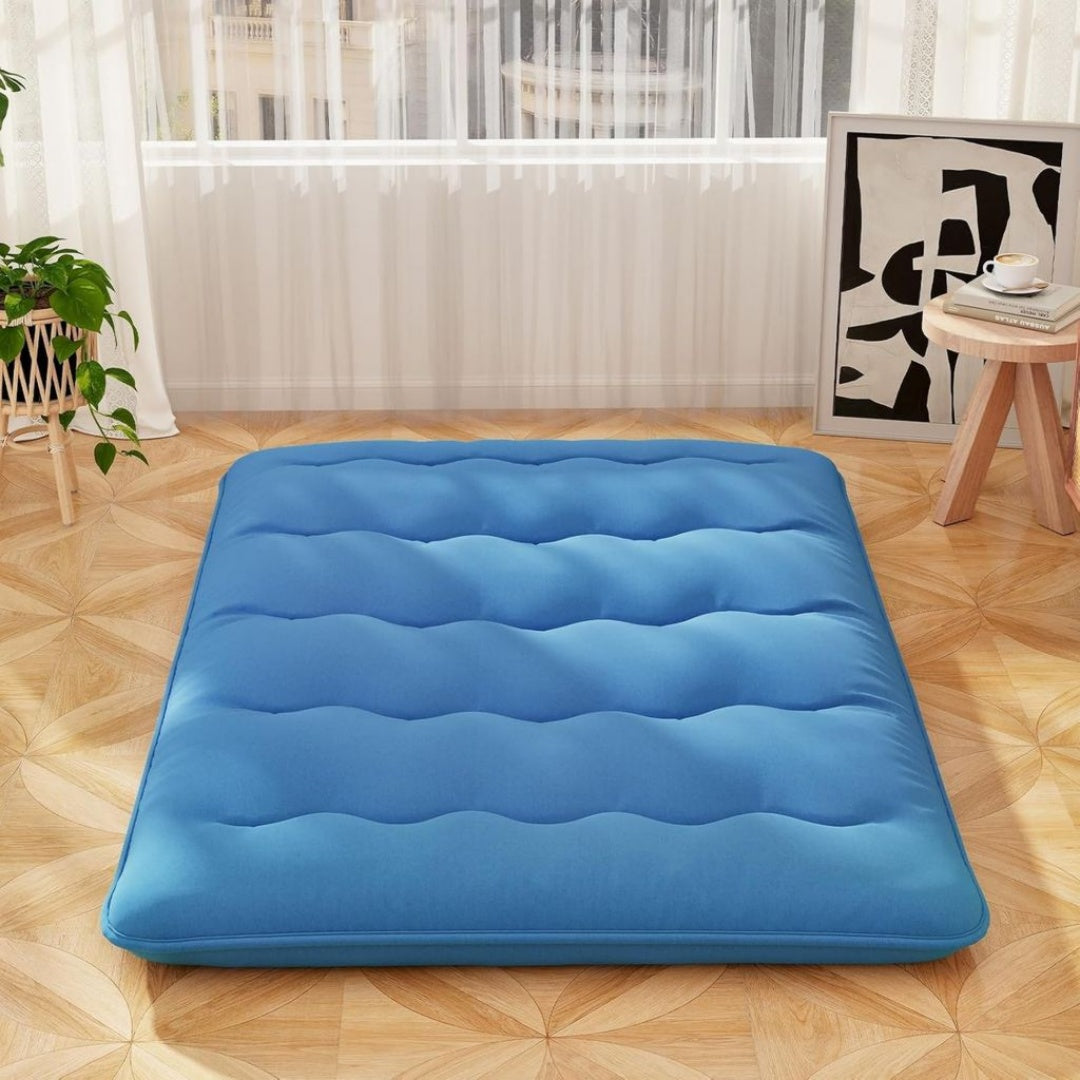 Lit en Microfibre, Finition Beige